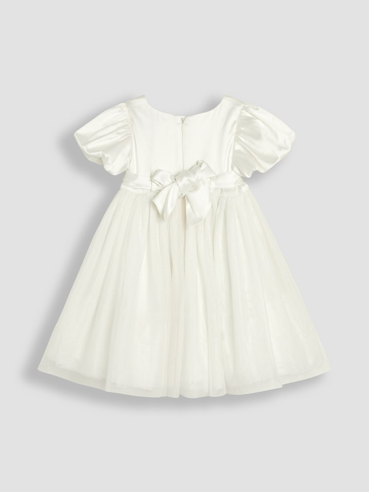 Jojo Maman Bébé 벌룬 슬리브 새틴 새시 플라워 여아 드레스 - 6의 이미지 6 Jojo Maman Bébé 벌룬 슬리브 새틴 새시 플라워 여아 드레스 - 6의 이미지 6