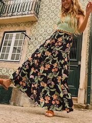 Roxy Floral Print Sweetwater Maxi Skirt - Bild 1 von 15