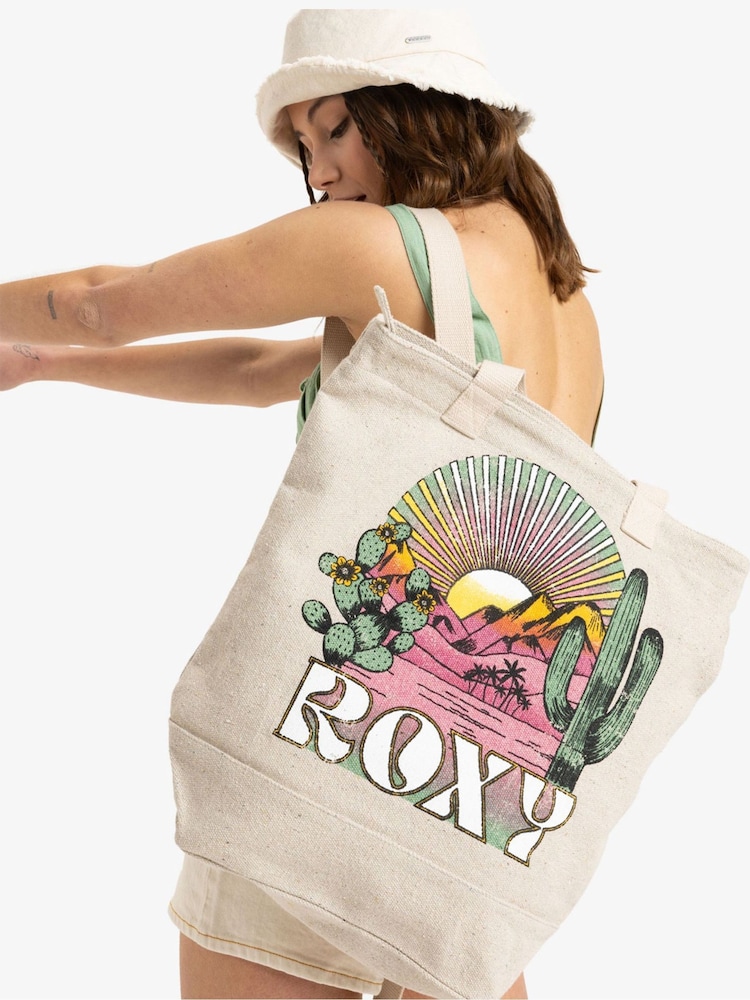 Roxy Drink The Wave com logotipo gráfico Backpack - Imagem 1 de 6