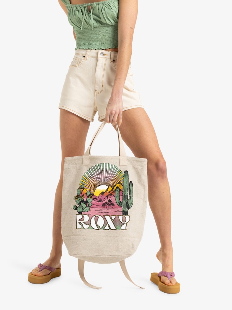 Roxy Drink The Wave com logotipo gráfico Backpack - Imagem 2 de 6