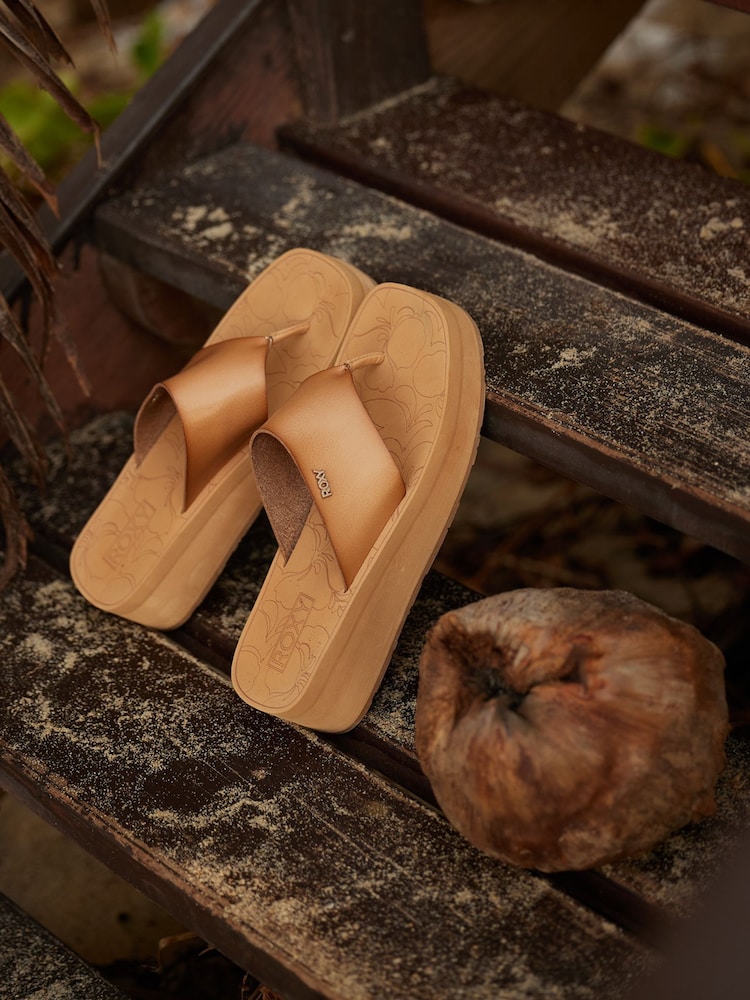 Roxy Sunset Dreams Platform Flip Flops - Imagen 9 de 9