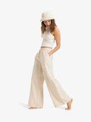Roxy Cream Lekeitio Break Drawstring Trousers - Image 4 of 8