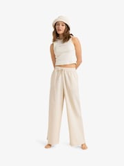 Roxy Cream Lekeitio Break Drawstring Trousers - Image 5 of 8