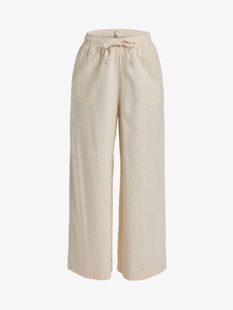 Roxy Cream Lekeitio Break Drawstring Trousers - Image 8 of 8