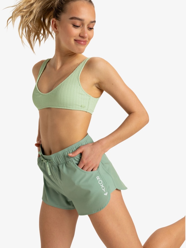 Verde - Roxy Wave 2 Inch Logo Board Shorts - Imagen 1 de 1