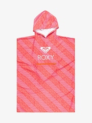 Roxy Pink Logo Hooded Poncho Towel - Image 1 of 3
