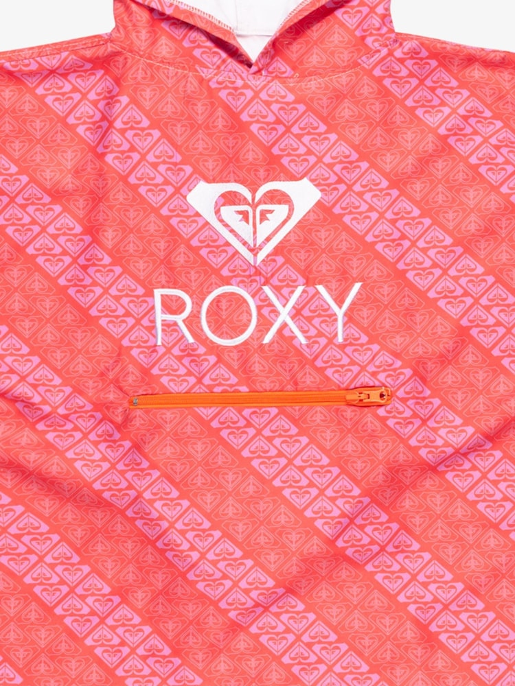 Roxy Pink Logo Hooded Poncho Towel - Image 3 of 3