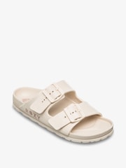Roxy Cream Kattie Buckle Sliders - Image 8 of 9