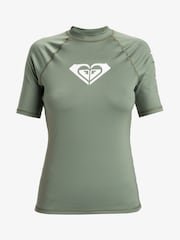 Verde - Bluză de protecție Roxy Wholehearted cu mânecă scurtă și logo - Image 6 of 6