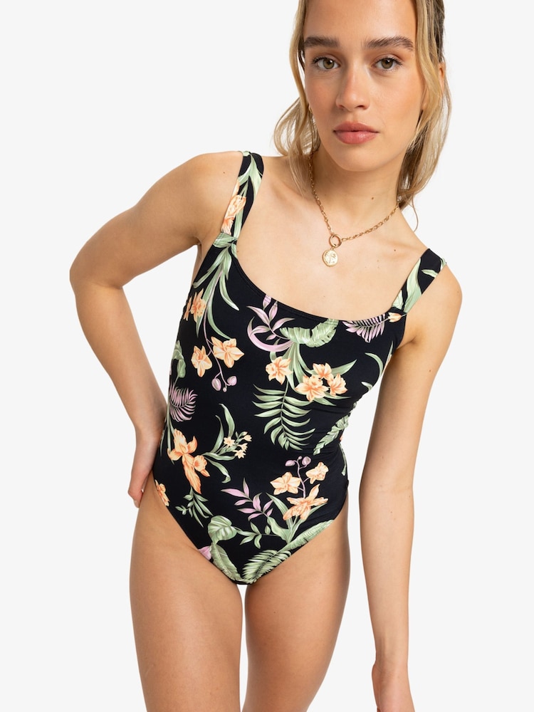 Roxy Floral Print One Piece Swimsuit - Imagen 1 de 5