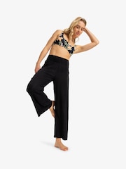 Roxy Black Along The Beach High Waist Trousers - Image 4 of 5