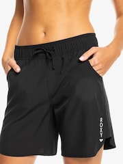 Roxy Black Wave 7 Inch Long Logo Board Shorts - Image 1 of 4