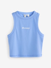 Roxy Blue Iconic Days Logo Tank Top - Image 6 of 6