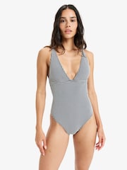 Roxy Black Gingham One Piece Swimsuit - Image 1 of 6