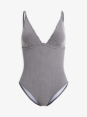 Roxy Black Gingham One Piece Swimsuit - Image 6 of 6