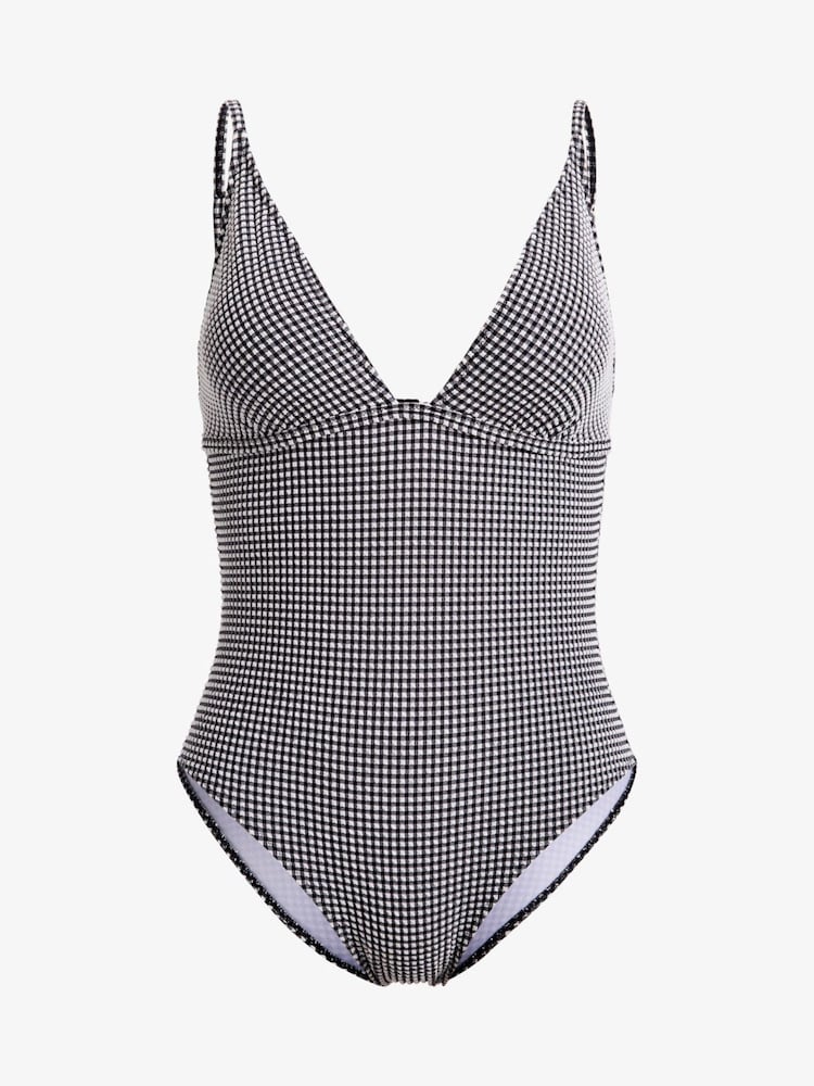 Roxy Black Gingham One Piece Swimsuit - Image 6 of 6