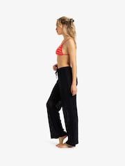Roxy Black Mood Moving Crochet 100% Cotton Trousers - Image 3 of 8