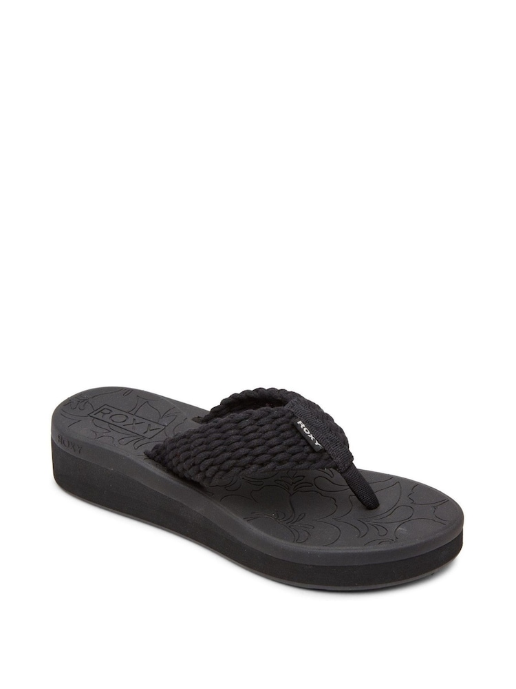 Roxy Black Caillay Platform Flip Flops - Image 7 of 9