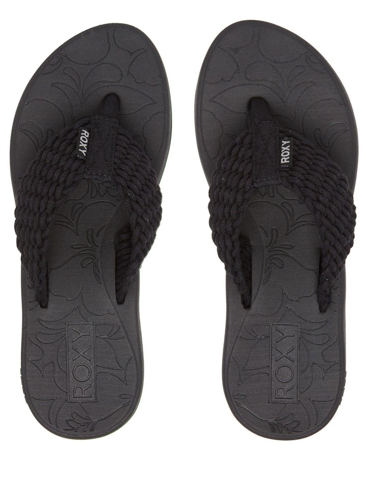 Roxy Black Caillay Platform Flip Flops - Image 9 of 9