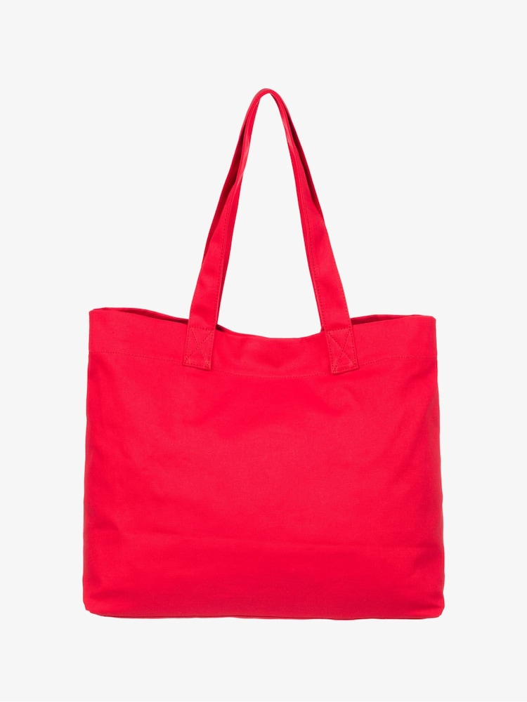 Roxy Red Go For It Logo Tote Bag - Image 4 of 6
