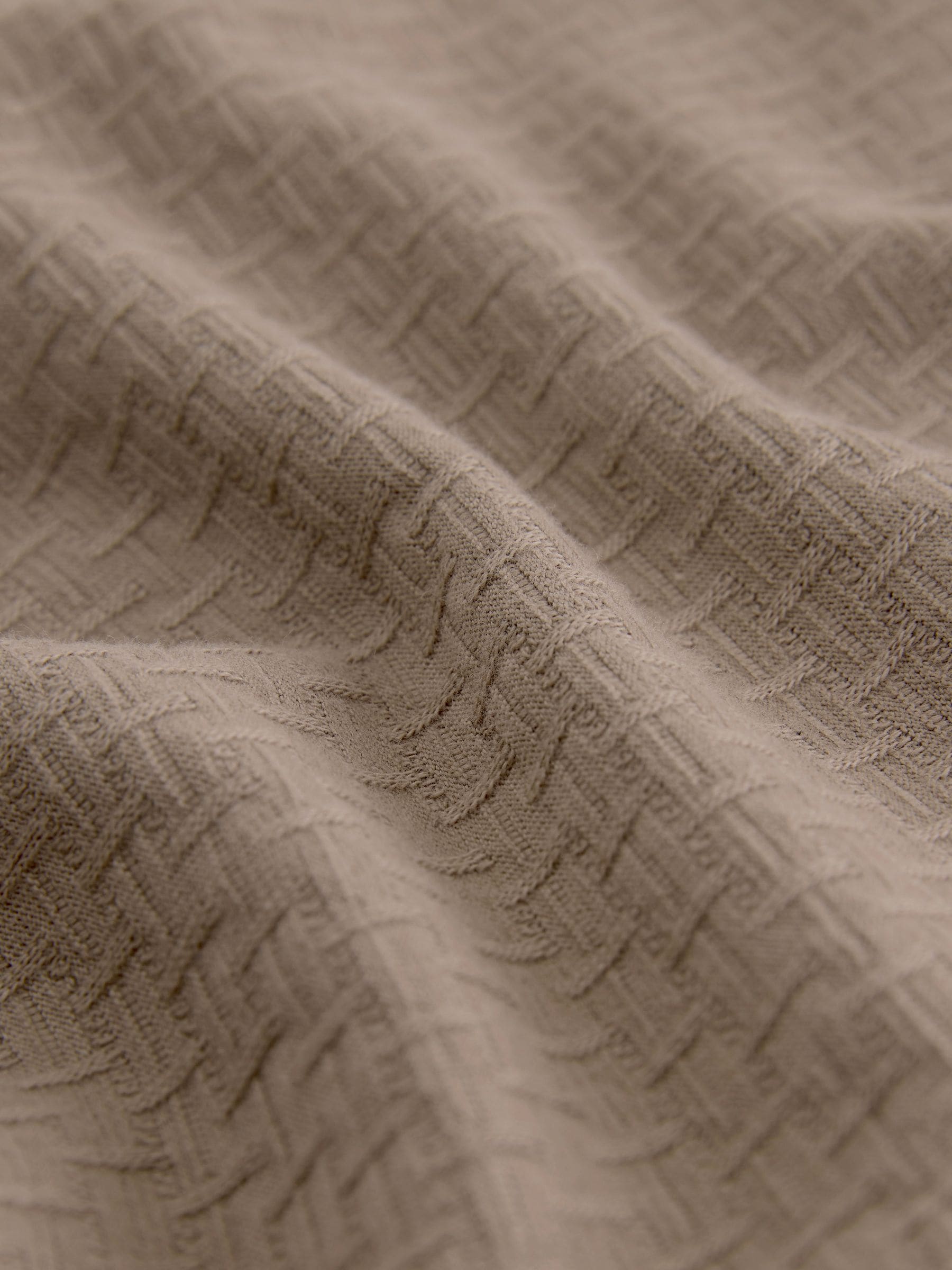 Buy Stone Neutral Textured 100% Cotton Jersey Shirt from Next USA