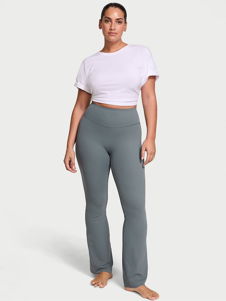 Victoria's Secret Dark Steel Grey Elevate™ Stretch Flare Leggings - Image 1 of 3