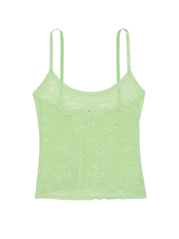 Victoria's Secret PINK Pale Petal Green Pyjama Cami Top - Image 3 of 3