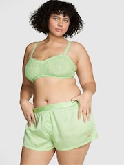 Victoria's Secret PINK Pale Petal Green Heart Short TENCEL™ Pyjama Bottoms - Image 1 of 3