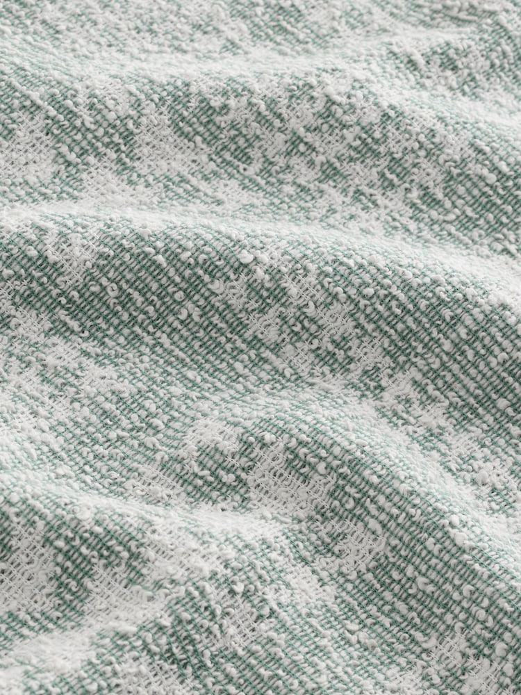 Grün - Pattern Button Neck Polo Shirt - Image 9 of 9