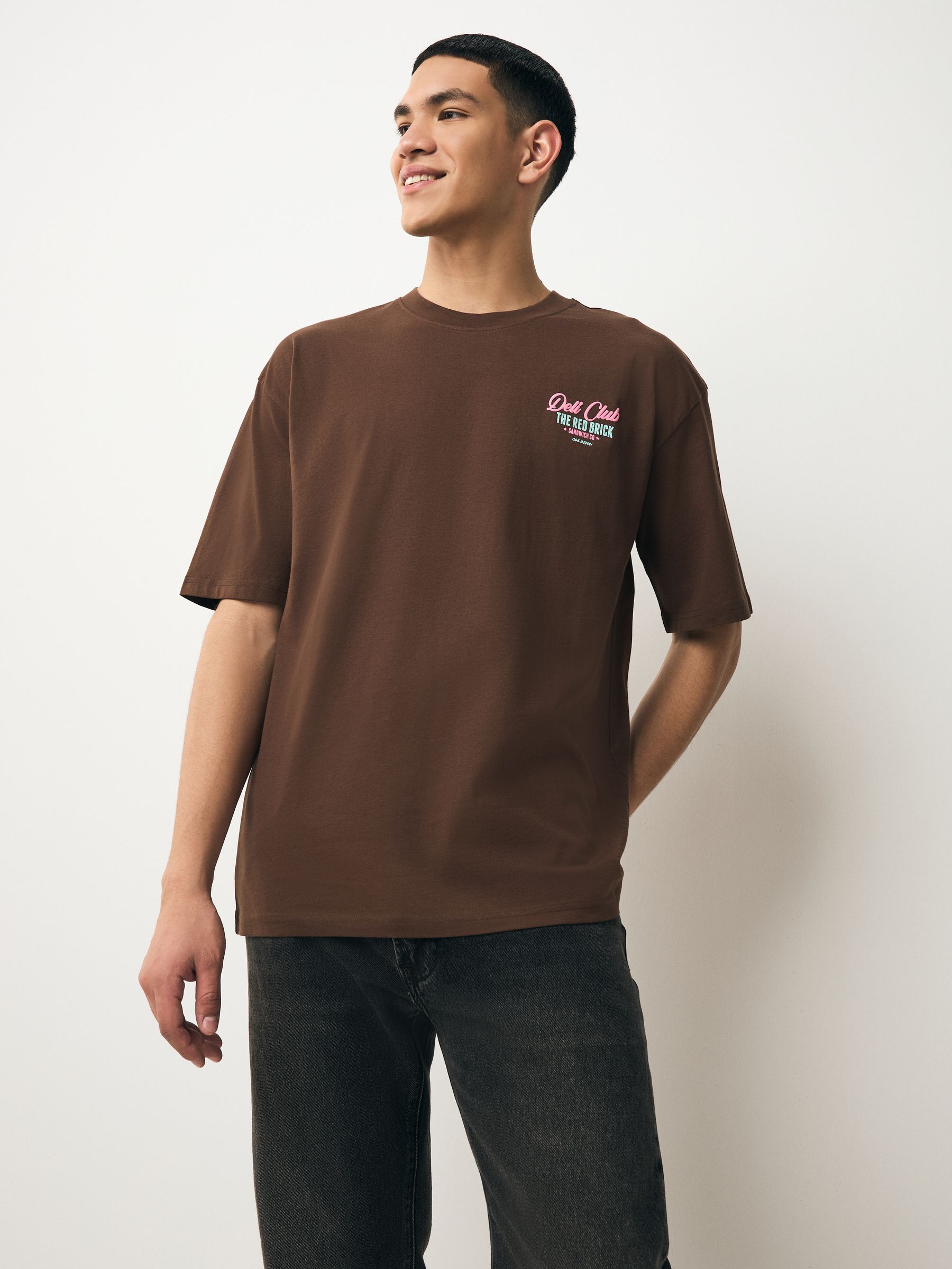 トップス BROCHURE GENERALLY SHIRTS BROWN CHECK S BROCHURE GENERALLY SHIRTS BROWN CHECK L