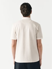 White Smart Quarter Zip Polo Shirt - Image 4 of 9