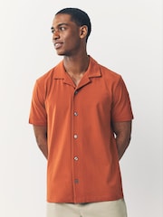 C рисунком - Cuban Collar Textured Jersey Short Sleeve Shirts 3 Pack - Изображение 6 из 12