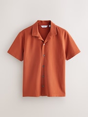 C рисунком - Cuban Collar Textured Jersey Short Sleeve Shirts 3 Pack - Изображение 8 из 12