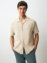 Neutral Floral Embroidered Graphic Jersey Shirt - Image 1 of 8
