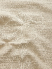 Neutral Floral Embroidered Graphic Jersey Shirt - Image 8 of 8