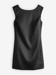 Forever New Black Ellie Petite Low Bow Back Mini Dress - Image 5 of 5