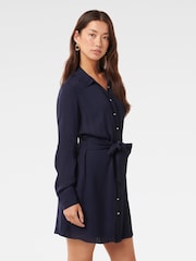 Forever New Blue Sherri Mini Shirt Dress - Image 4 of 5