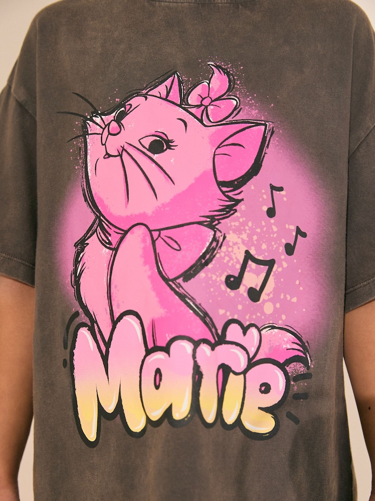 Gris de charbon de bois - Marie Aristocats License Graphic T-Shirt (3-16yrs) - Image 4 of 8