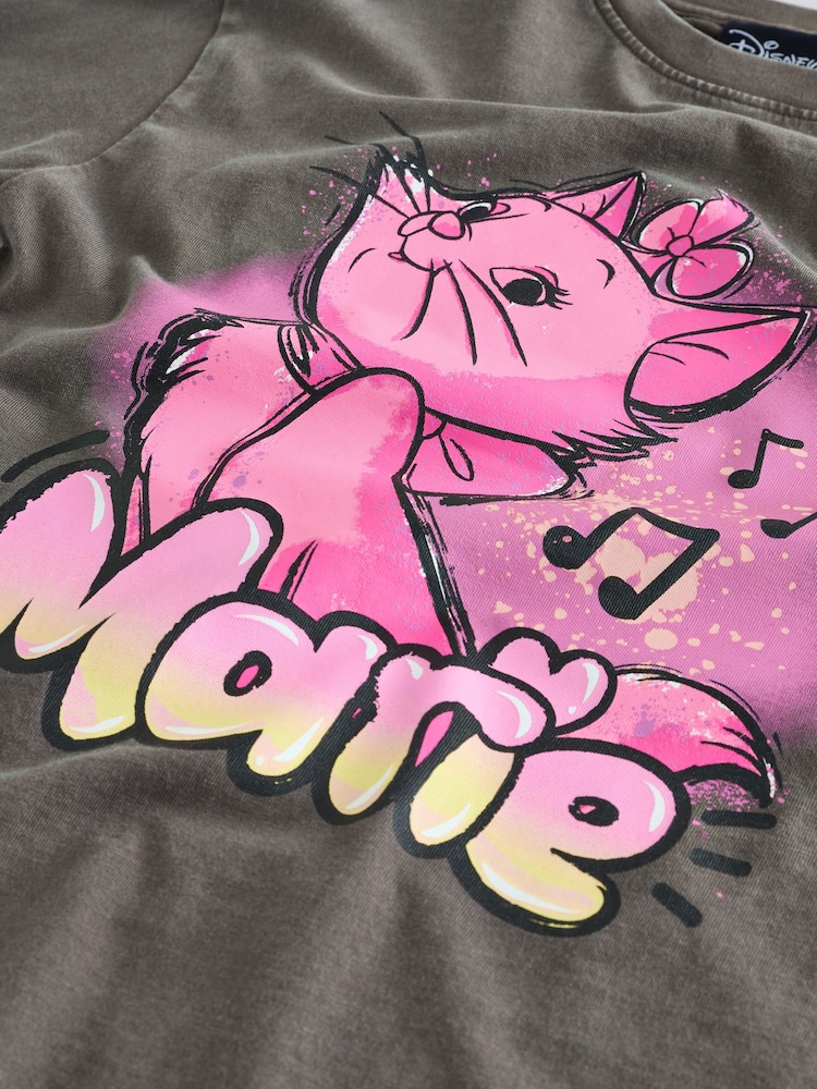 Gris de charbon de bois - Marie Aristocats License Graphic T-Shirt (3-16yrs) - Image 7 of 8