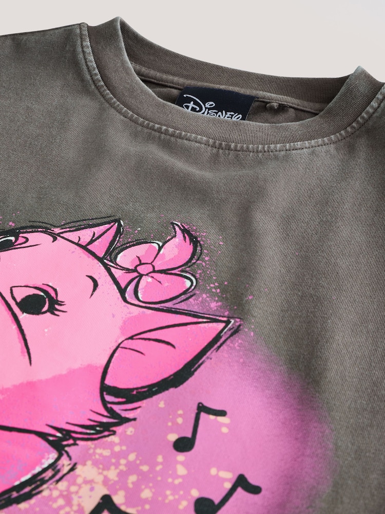 Anthrazitgrau - Marie Aristocats License Graphic T-Shirt (3-16yrs) - Bild 8 von 8