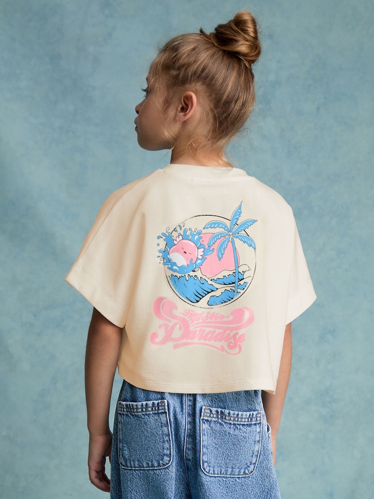 Ecru Squishmallows License 100% Cotton T-Shirt (5-12yrs) - Image 1 of 5