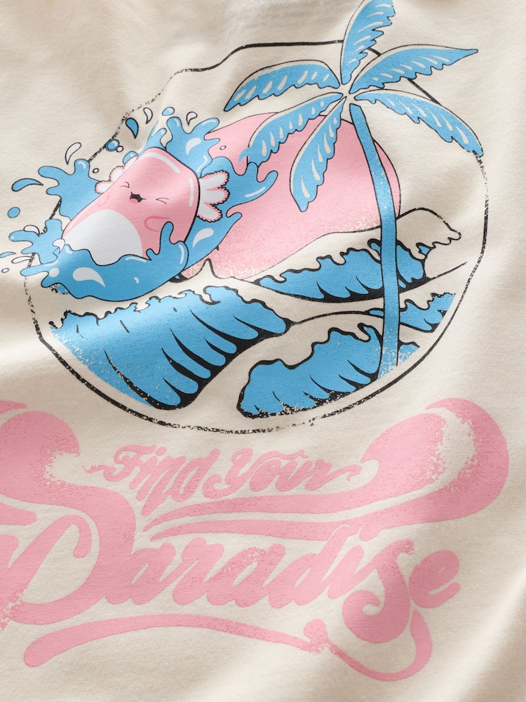 Ecru Squishmallows License 100% Cotton T-Shirt (5-12yrs) - Image 5 of 5