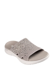 Skechers Beige Go Walk Flex Sandals Elation - Image 2 of 3