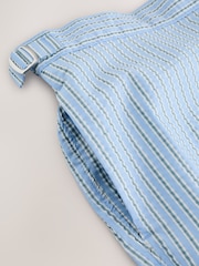Light Blue Multi Stripe Signature Tailored Waistband Swim Shorts - Image 10 of 12