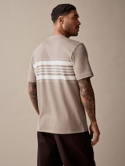 Neutral 100% Cotton Smart Colour Block T-Shirt - Image 3 of 7