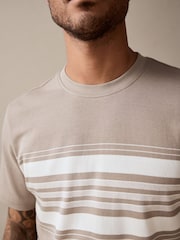 Neutral 100% Cotton Smart Colour Block T-Shirt - Image 4 of 7
