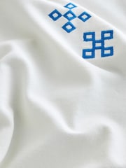Ecru Placement Floral Print T-Shirt - Image 6 of 7