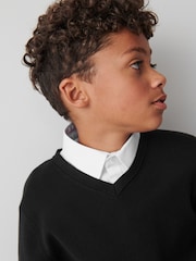 Negro - Clarks Unisex Knitted School Jumper - Imagen 3 de 9