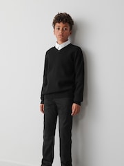 Negro - Clarks Unisex Knitted School Jumper - Imagen 4 de 9