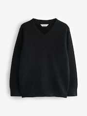 Negro - Clarks Unisex Knitted School Jumper - Imagen 6 de 9
